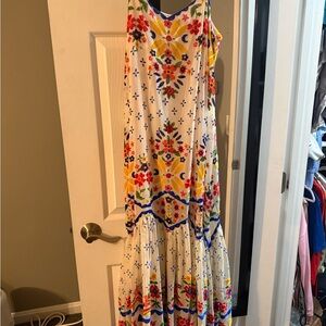 Free People Colorful Floral Maxi Dress